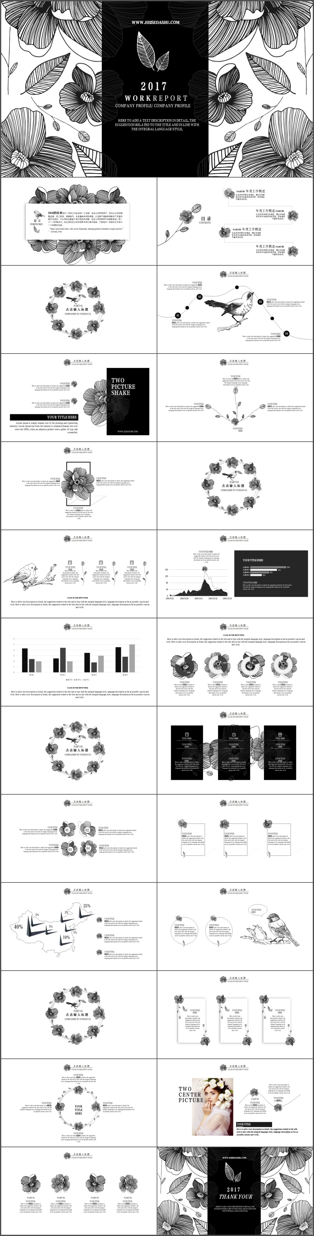 时尚创意年度工作总结年终总结述职报告PPT模板(657)