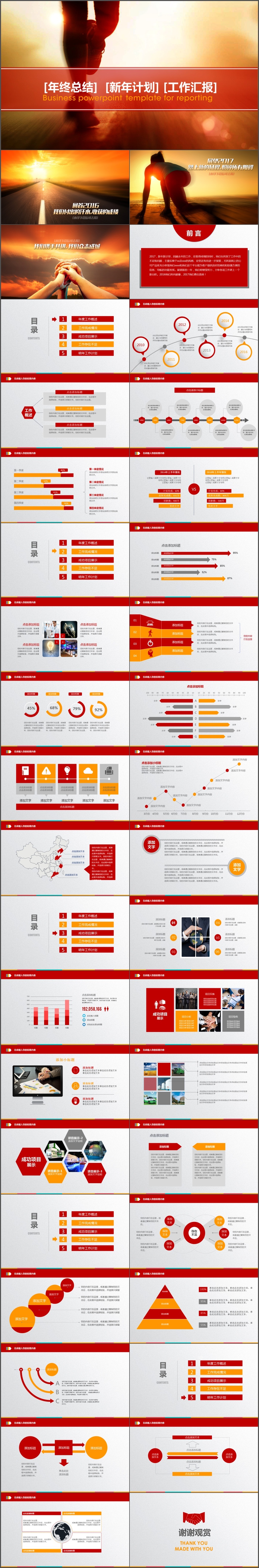 奔跑吧工作总结述职报告工作计划年度报告PPT模板(1356)