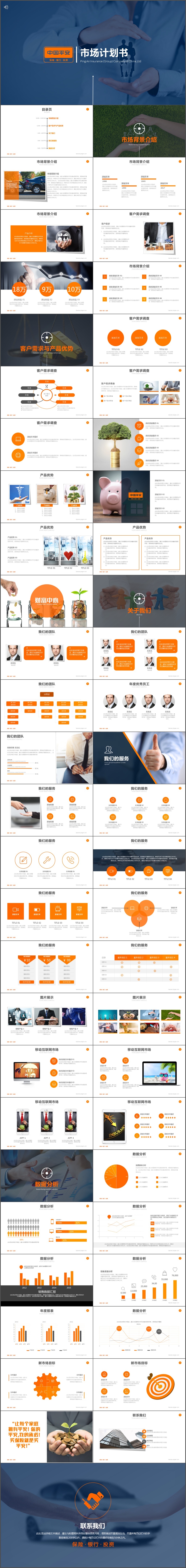 创新现代线条商业计划书创业融资ppt模板(2180)