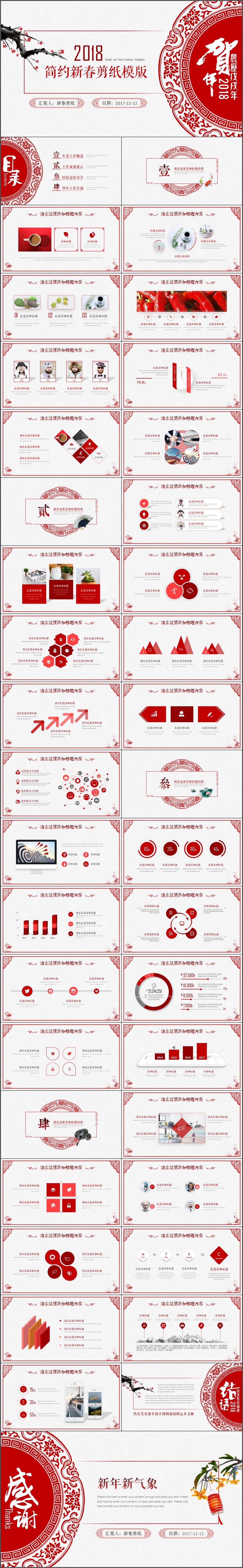 工作总结年终总结PPT模板